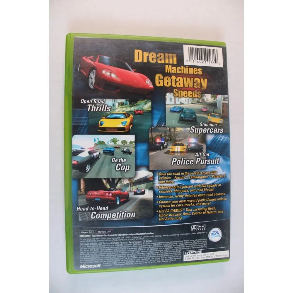 Need for Speed Hot Pursuit 2 (Microsoft Xbox) Complete CIB Tested And Working